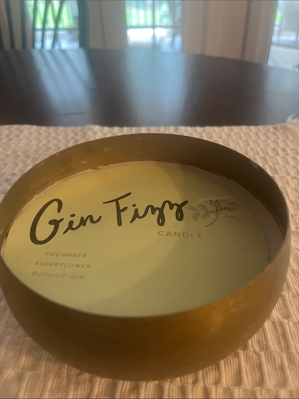 Scented Candle - Gold Finish